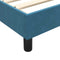 vidaXL - Bedframe - zonder - matras - 140x210 - cm - fluweel - donkerblauw