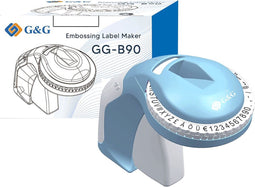 GG-B90 Embossing labelmaker - 3D-embossingapparaat - Draagbaar etiketteerapparaat - etiketprinter met (£ € Ä Ö Ü), eenvoudig te gebruiken voor thuis, op kantoor