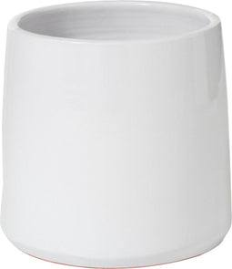 J-Line bloempot Rond - keramiek - wit - medium - Ø 23 cm