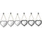 Set spiegels DKD Home Decor Spiegel Hart Zwart PP 2 Stuks (27 x 3 x 27 cm)