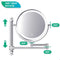 Mirlux Make Up Spiegel - Oplaadbaar - 7X Vergroting - LED Verlichting - Chroom