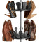 tectake® Schoenencarrousel - Draaibaar schoenenrek voor 96 schoenen - Klemmechanisme vloer-plafond - Hoogte max. 300cm