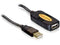 Delock USB 2.0 - Verlengkabel 10m - Zwart