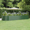 vidaXL - Plantenbak - 447x140x68 - cm - gepoedercoat - staal - groen