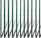 vidaXL - Gaashek - met - palen - 0,8x25 - m - staal - groen