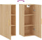 vidaXL - Hangkast - 34,5x34x90 - cm - sonoma - eikenkleurig