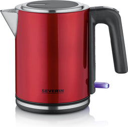 Severin WK 3427 - Waterkoker - 2400 watt - Hoogwaardig roestvrij staal - Rood