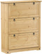 Schoenenkast Corona 99x32x124,5 cm massief grenenhout