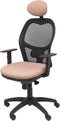 Bureaustoel met hoofdsteun Jorquera Piqueras y Crespo ALI710C Roze