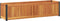 vidaXL - Plantenbak - 110x30x27,5 - cm - massief - acaciahout - en - staal