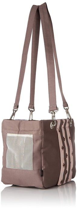 Trixie Hondentas Finlay - Stevige tas met metalen versteviging - Zwart/Grijs - 43X26X32 cm