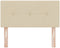 vidaXL - Hoofdbord - met - Knopen - Gequilte - Crème - 90 - cm - Stof