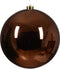 Kerstbal kunststof d20 cm espresso kerst