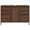 vidaXL - Wastafelkast - met - lades - 90x34,5x60 - cm - bruin - eikenkleurig