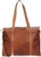 Leren Laptoptas met tabletvak - California - Brandy Cognac