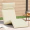 vidaXL - Ligstoel - inklapbaar - 175x54x8,5 - cm - Oxford - stof - crème