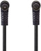 Nedis Coaxkabel - IEC (Coax) Male naar IEC (Coax) Female - Vernikkeld 120 dB 75 Ohm Viervoudig Afgeschermd 3.00 m Zwart