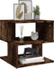 vidaXL - Salontafel - 40x40x40 - cm - bewerkt - hout - gerookt - eikenkleurig