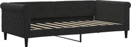 vidaXL - Slaapbank - 90x190 - cm - fluweel - zwart