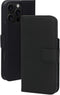 Mobiparts iPhone 16 Pro Max - Leather Wallet Case - MagSafe Geschikt - Zwart