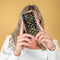 iMoshion Hoesje Geschikt voor Samsung Galaxy A42 Hoesje Siliconen - iMoshion Design hoesje - Goud / Zwart / Black Ring Graphic