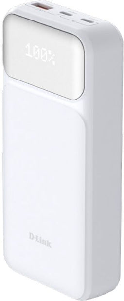D-Link DPP-201 - Powerbank 20000 mAh - 3 Poorten - Wit