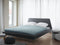 VIENNE - Tweepersoonsbed - Donkergrijs - 160 x 200 cm - Polyester