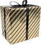 Klika - Cadeaupapier | 50cm | 200m | Party stripe | zwart/goud