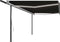 vidaXL - Luifel - automatisch - met - LED - en - windsensor - 5x3 - m - antracietkleurig