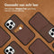 Accezz iPhone 13 Pro - Back Cover - Premium Leather Card Slot - Bruin