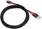 Microconnect MC-AUSBC-SC - USB-A naar USB-C datablokkeringskabel - Veilig opladen - Rood Zwart