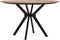 24Designs Metropole Ronde Eettafel - Ø130 X H78 Cm - Teakhout