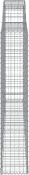 vidaXL - Schanskorven - 5 - st - gewelfd - 300x30x160/180 - cm - ijzer