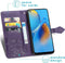 iMoshion Hoesje Geschikt voor Oppo A74 (4G) Hoesje Met Pasjeshouder - iMoshion Mandala Bookcase - Paars