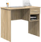 vidaXL - Bureau - met - Opbergruimte - in - Sonoma - Eik - - - 90 - x - 49,5 - x - 75 - cm - - - Engineered - hout