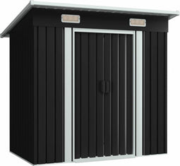 vidaXL - Tuinschuur - staal - antraciet