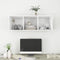 vidaXL - Tv-wandmeubel - 37x37x107 - cm - spaanplaat - wit