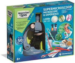 Clementoni Supermicroscoop - Educatief Speelgoed - 1200x vergroting - Blauw