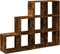vidaXL - Kamerscherm - / - boekenkast - 137,5x29x103,5 - cm - hout - gerookt - eiken