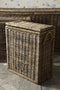 Riviera Maison Rattan Opbergkist met Deksel, Opbergmand - RR Cobbl Wharf Trunk S 60x30x70 - Rattan, Mahoniehout - Bruin
