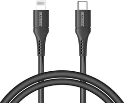 Accezz Lightning naar USB-C kabel - MFi certificering - 480 Mbps - 1 meter - Zwart