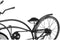 Bordsklocka Fiets Zwart Metaal 42 x 24 x 10 cm (4 Stuks)