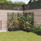 vidaXL - Tuinplantbak - met - Trellis - - - 5 - stuks - - - Zwart - - - 120x120x125,5 - cm