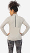 Rogelli Sage - Hardloopshirt - Lange Mouwen - Dynatherm Flex - Taupe/Zwart - Maat 2XL