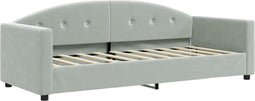 vidaXL - Slaapbank - 80x200 - cm - fluweel - lichtgrijs