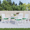 vidaXL - Stoelkussens - 4 - st - 50x50x7 - cm - oxford - stof - groen