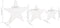 vidaXL - Kerstdecoratiesterren - 3 - st - LED - buiten - binnen - mesh - wit