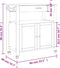 vidaXL - Keukentrolley - MONZA - 84x40x90 - cm - massief - grenenhout