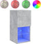 vidaXL - Tv-meubelen - 2 - st - met - LED-verlichting - 30,5x30x60 - cm - betongrijs