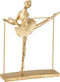 J-Line decoratie Ballerina Been Opzij - polyresin - goud